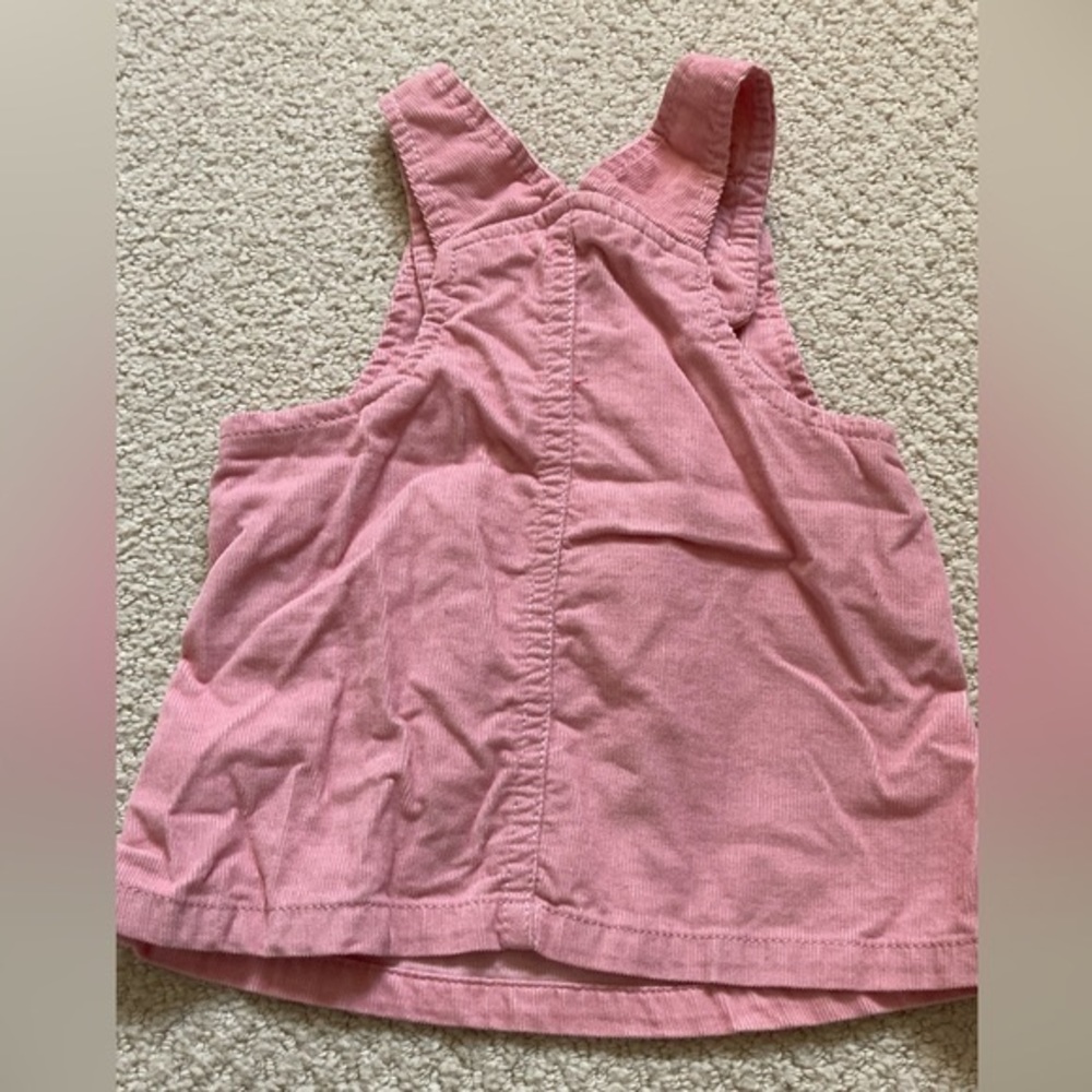 Carters Baby girl pink corduroy suspender skirt 3 month